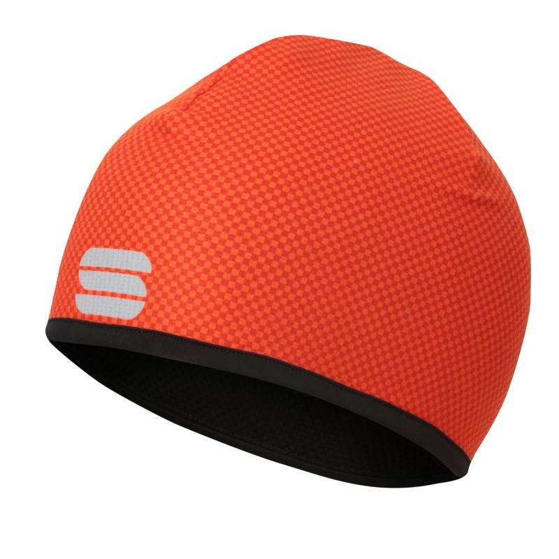 зимняя шапочка Sportful Sportful Rythmo Hat оранжевая в клеточку